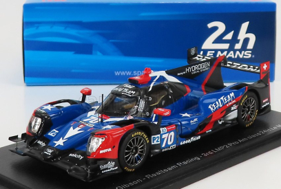 Spark-model Oreca Gibson 07 Gk428 4.2l V8 Team Realtime Racing N 70 3rd Lmp2 Pro Am Class 24h Le Mans 2021 L.duval - E.garcia - N.nato 1:43 Modrá Červená