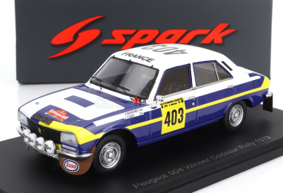 Spark-model Peugeot 504 N 403 Winner Rally Codasur 1979 J.guichet - J.todt 1:43 Bílá