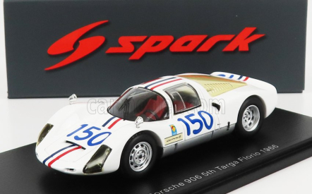 Spark-model Porsche 906 N 150 5th Targa Florio 1966 C.bourillot - U.maglioli 1:43 Bílá