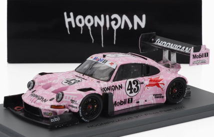 Spark-model Porsche 911 (912 Base) Hoonipigasus 1400hp N 43 Rally Pikes Peak Hill Climb 2022 Ken Block 1:43 Růžová Bílá Černá