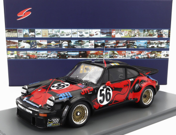 Spark-model Porsche 911 934 Team Jms Racing Asa Cachia N 56 24h Le Mans 1977 J.l.bousquet - C.grandet - P.dagoreau 1:18 Černá Červená
