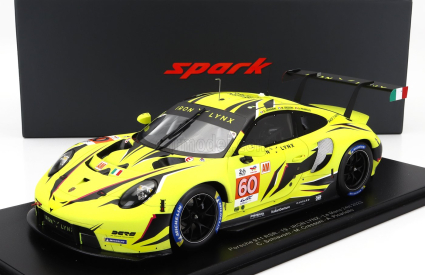 Spark-model Porsche 911 991-2 Rsr-19 4.2l Team Iron Lynx N 60 24h Le Mans 2023 M.cressoni - A.picariello - C.schiavoni 1:18 Žlutá