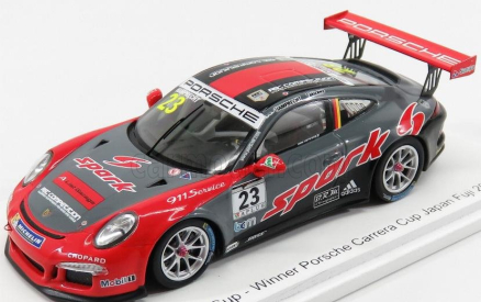 Spark-model Porsche 911 991 Gt3 N 23 Winner Porsche Carrera Cup Fuji 2017 P.hamprecht 1:43 Červená Šedá Černá