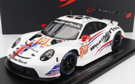 Spark-model Porsche 911 991 Rsr-19 4.2l Team Weathertech Racing N 79 2nd Lmgte Am Class 24h Le Mans 2022 C.macneil - J.andlauer - T.merril - Con Vetrina - With Showcase - Special Box 1:18 Bílá