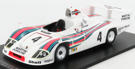 Spark-model Porsche 936/77 2.1l Twin Turbo Team Martini Racing Porsche System N 4 Winner 24h Le Mans 1977 Jacky Ickx - Hurley Hywood - Jurgen Barth 1:18 Bílá Červená Modrá