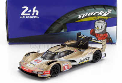 Spark-model Porsche 963 9rd 4.6l Turbo V8 Team Hertz Jota N 38 24h Le Mans 2024 Jenson Button - Phil Hanson - Oliver Rasmussen 1:64 Bílé Zlato