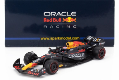 Spark-model Red bull F1  Rb20 Team Oracle Red Bull Racing N 1 World Champion Season 2024 Max Verstappen 1:64 Modrá Žlutá Červená
