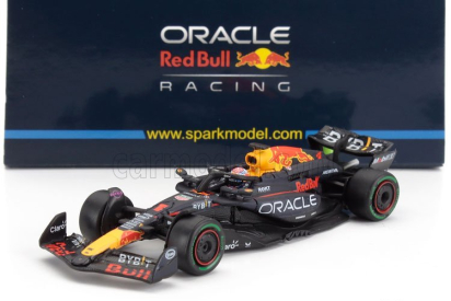 Spark-model Red bull F1  Rb20 Team Oracle Red Bull Racing N 1 World Champion Winner Brazilian Gp 2024 Max Verstappen 1:64 Modrá Žlutá Červená