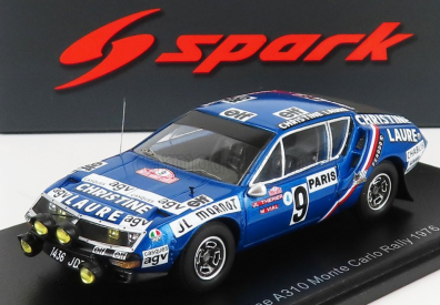 Spark-model Renault A310 Alpine N 9 Rally Montecarlo 1976 J.l.therier - M.vial 1:43 Modrá Černá