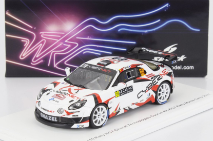 Spark-model Renault Alpine A110 Rgt Team Chazel Technologies Course N 60 4th Rgt Rally Montecarlo 2024 Armand Fumal - Jules Escartefigue 1:43 Bílá Černá
