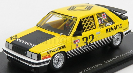Spark-model Renault R11 Encore N 32 Sears Point 1984 Bobby Archer 1:43 Žlutá