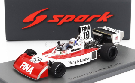 Spark-model Surtees F1  Ts16 N 19 German Gp 1974 J.mass 1:43 Červená Bílá