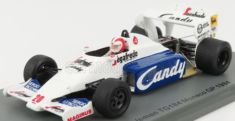 Spark-model Toleman F1  Tg184 Hart Turbo N 20 Monaco Gp 1984 J.cecotto 1:43 Bílá Modrá