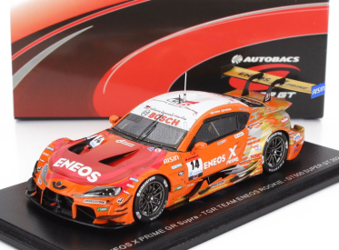 Spark-model Toyota Supra Gr Team Eneos Rookie N 14 Gt500 Class Super Gt 2024 Kazuya Oshima - Nirei Fukuzumi 1:43 Oranžová Bílá