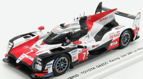 Spark-model Toyota Ts050 Hybrid Team Toyota Gazoo Racing N 7 2nd 24h Le Mans 2018 M.conway - K.kobayashi - J.m.lopez 1:43 Bílá Červená Černá