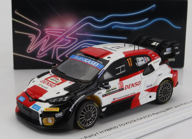 Spark-model Toyota Yaris Gr Hybrid Rally1 Team Toyota Gazoo Racing Wrt N 17 2nd Rally Japan 2023 Sebastian Ogier - Vincent Landais 1:43 Bílá Červená Černá