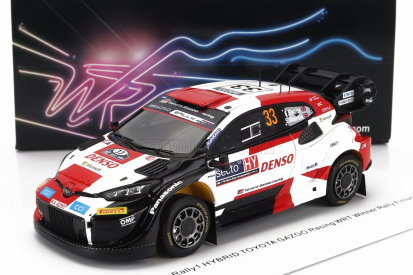 Spark-model Toyota Yaris Gr Hybrid Rally1 Team Toyota Gazoo Racing Wrt N 33 Winner Rally Finland 2023 Elfyn Evans - Scott Martin 1:43 Bílá Červená Černá