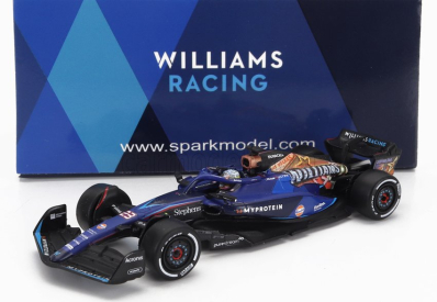 Spark-model Williams F1  Fw45 Team Williams Racing Gulf N 23 Las Vegas Usa Gp 2023 Alexander Albon 1:64 Modrá Černá Zlatá
