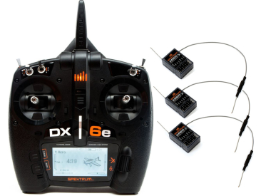 Spektrum DX6e DSMX, 3x AR610