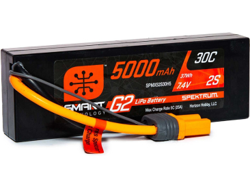 Spektrum Smart G2 LiPo 7.4V 5000mAh 30C HC IC5