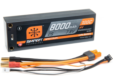 Spektrum Smart LiHV 7.6V 8000mAh 100C HC