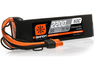 Spektrum Smart LiPo 11.1V 2200mAh 50C IC3