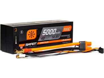 Spektrum Smart LiPo 14.8V 5000mAh 100C Short HC