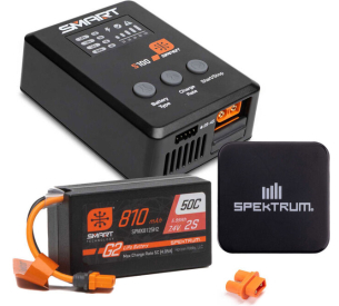 Spektrum Smart Powerstage G2 Car 2S 810mAh IC2, nabíječ S100, zdroj 65W