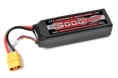 Sport Racing 50C - 5000mAh - 3S - 11,1V - XT-90 - Semi-Soft case (s TRAXXAS adaptérem)