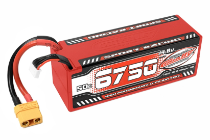 Sport Racing 50C LiPo Stick Hardcase-6750mAh-14.8V-XT90 (99,9Wh)