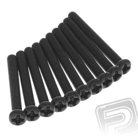Šroub s kulatou hlavou 3x28mm (10 ks.)