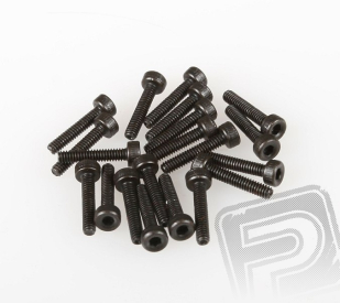Šroub s vnitřním šestihranem, M2x10mm, 20ks.