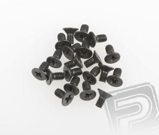 Šroub s záp. hlavou, 20ks., M2,5x8mm, HAM S18
