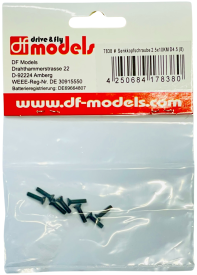 Šrouby se zápustnou hlavou 2,5x10km D4,5 DF models 7838