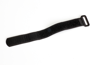 Stahovací pásek na suchý zip 200x 20 mm, černý