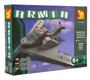 Stavebnice Ausini 22506 Letadlo F2 - kostky rozměrově shodné s Lego