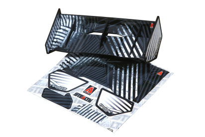 Stealth křídlo černé pro 1/8 buggy/truggy