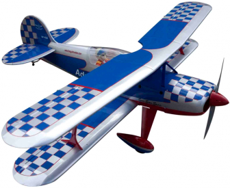 RC letadlo Steen Skybolt 1,55m, stříbrná/modrá