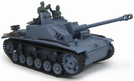 RC tank Panzer StuG 3 Ausf.G 1:16 BB, šedá