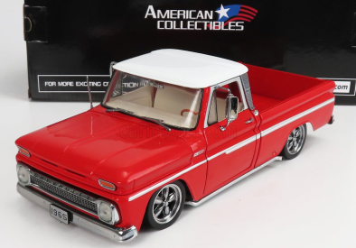 Sun-star Chevrolet C-10 Pick-up Lowrider 2-door 1965 1:18 Červená Bílá