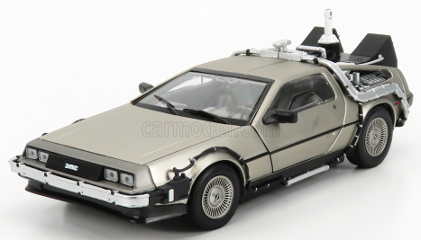 Sun-star De lorean Time Machine - Back To The Future 2 - Ritorno Al Futuro 2 1:18 Silver