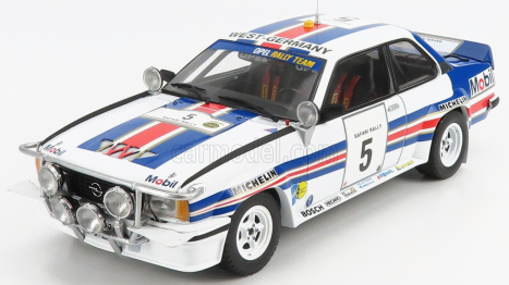 Sun-star Opel Ascona 400 (night Version) N 5 Rally Safari 1982 W.rohrl - C.geistdorfer 1:18 Bílá Modrá Červená