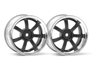 Super Star Wheel Gunmetal Front (120X60Mm/2Pcs/)