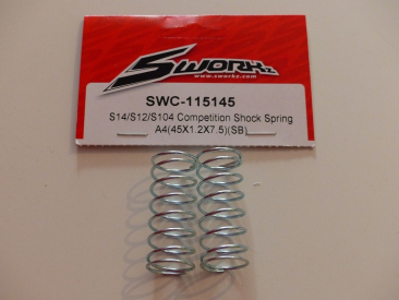 SWORKz 1/10 Competition pružiny olej. tlumičů A-4 45x1.2x7.5mm (SB), 2 ks.