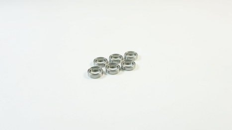 SWORKz Competition Professional kuličkové ložiska 10x15x4mm, kovové prachovky, 6 ks.