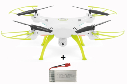 Dron Syma X5HW, bílá + náhradní baterie