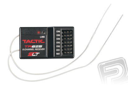 Tactic TR625 6-kan. přijímač SLT 2.4GHz, 2 antény