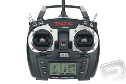 Tactic TTX650 6-kan. počítačová RC souprava 2.4GHz, mód 2