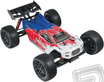 RC auto Talion 6S BLX Truggy, červenomodrá