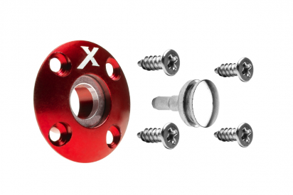 Tankovací ventil magnetický (X logo), červený